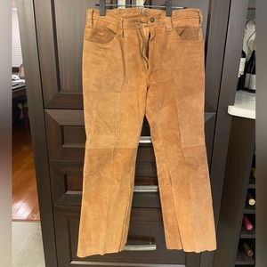 Vintage 1973 Levi’s Suede Leather Pants 32 x 30